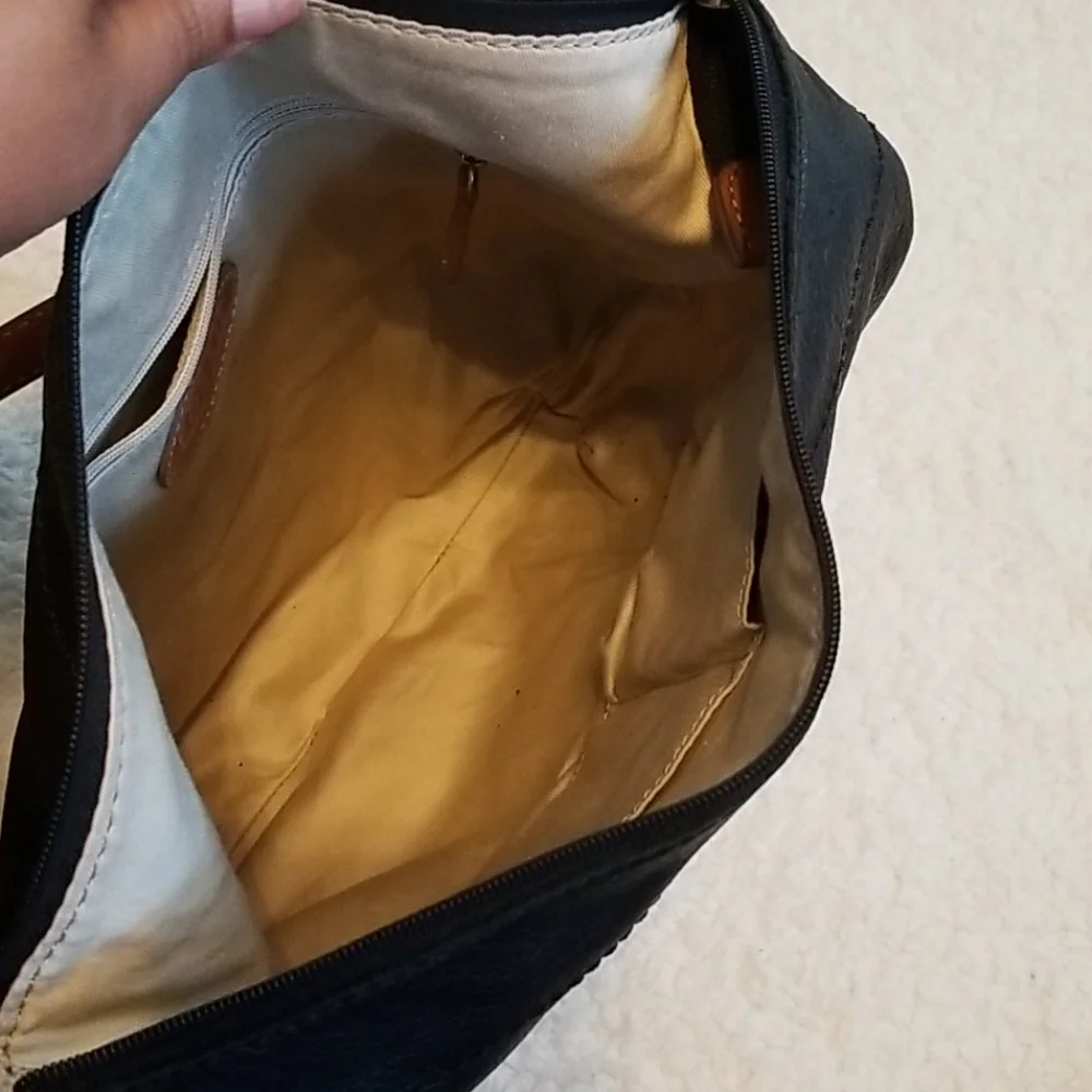 Fossil Hobo Bag Genuine Leather Purse Y2K Handbag